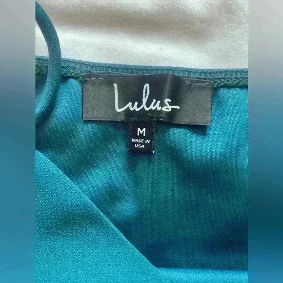 Lulus Forever Your Girl Bodycon Dress Teal Women's Medium - Picture 10 of 15